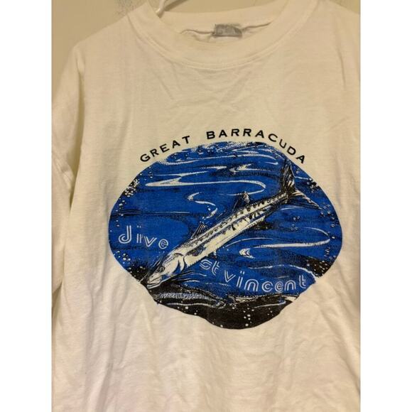 Vintage Great Barracuda Dive St. Vincent Tee Shirt - Picture 3 of 5